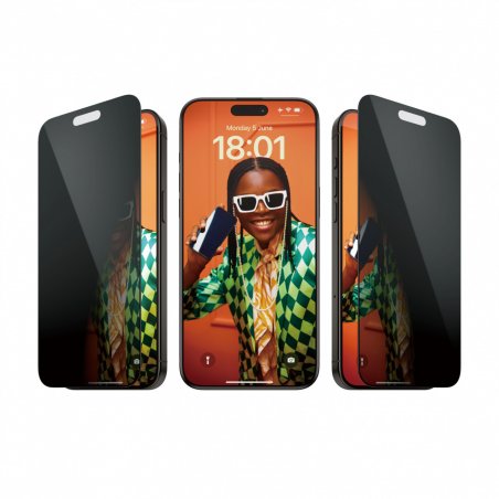 PanzerGlass™ Privacy Displayschutz iPhone 15 Pro Max Ultra-Wide Fit m. EasyAligner