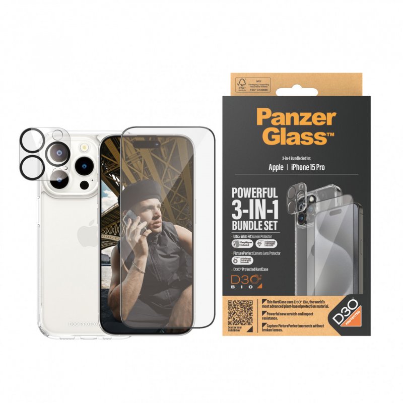 PanzerGlass B1173 2810 écran et protection arrière de téléphones portables Protection d'écran transparent Apple 1