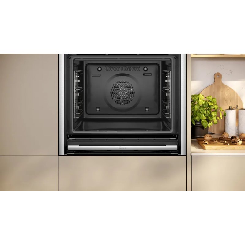 Neff B54CR71N0 oven 71 L A Black, Stainless steel