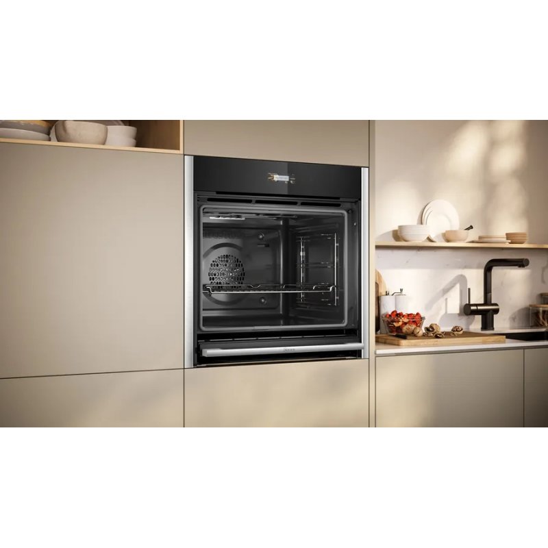 Neff B54CR71N0 four 71 L A Noir, Acier inoxydable