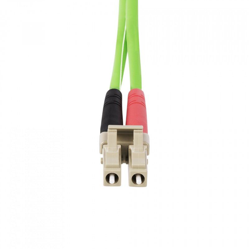 StarTech.com 7m (22ft) LC to LC (UPC) OM5 Multimode Fiber Optic Cable, 50/125µm Duplex LOMMF Zipcord, VCSEL, 40G/100G,