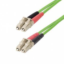 StarTech.com 3m (10ft) LC to LC (UPC) OM5 Multimode Fiber Optic Cable, 50/125µm Duplex LOMMF Zipcord, VCSEL, 40G/100G,