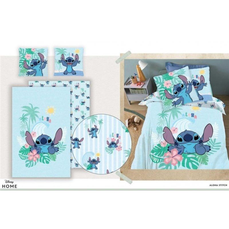 DISNEY - Parure de lit 140x200cm - Aloha Stitch