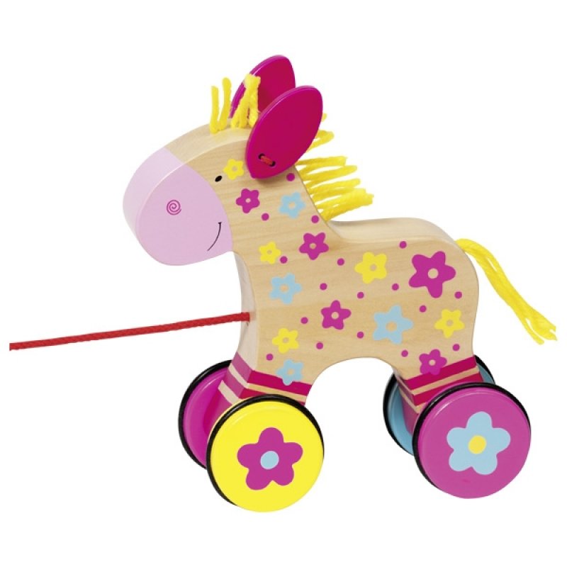 GOKI - Horse, pull-along animal Clahra, Susibelle - (54944)