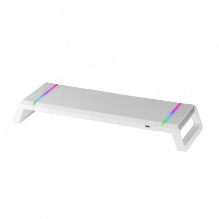 Support / Rehausseur pour Ecran Mars Gaming MGS One RGB (Blanc)