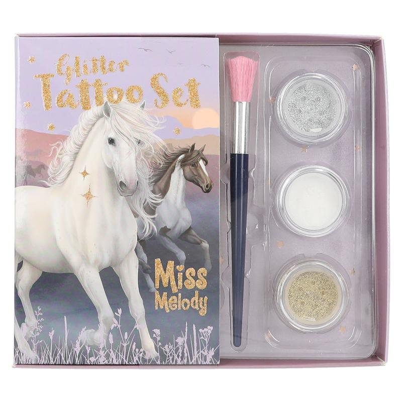 Miss Melody - Glitter Tattoo Set NIGHT HORSES ( 0412657 )