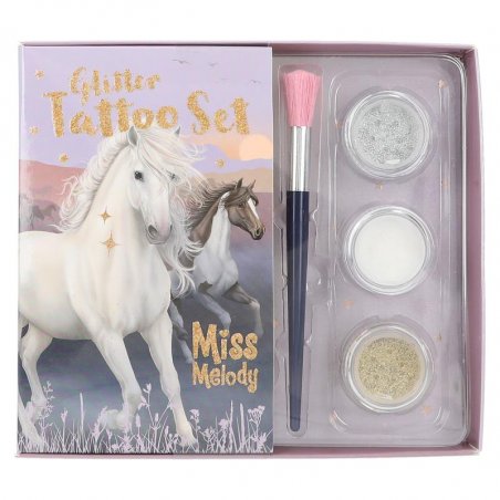 Miss Melody - Glitter Tattoo Set NIGHT HORSES ( 0412657 )