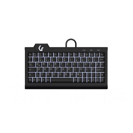 KeySonic KSK-3010ELC (DE) clavier USB QWERTZ Allemand Noir