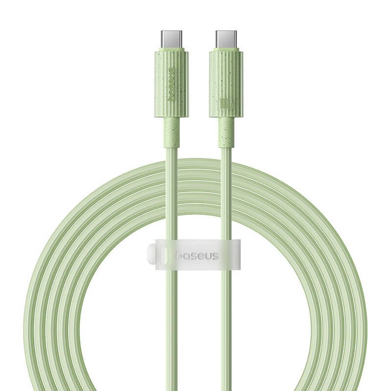 Fast Charging cable Baseus USB-C to USB-C Habitat Series 2m 100W (green)