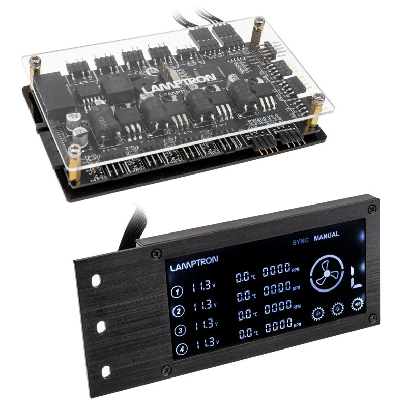 Lamptron compatible RW460 Steuerung für Wasserkühlungen - schwarz