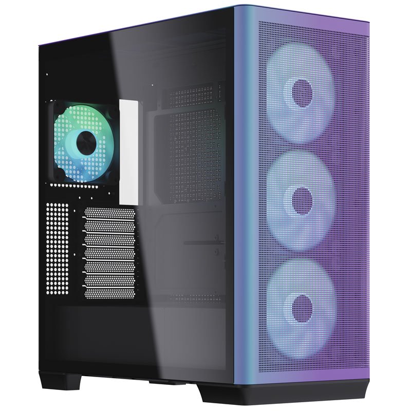 APNX C1 Midi-Tower ATX-Gehäuse, Tempered Glass - ChromaFlair