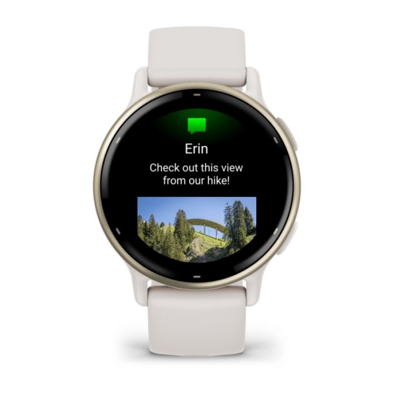 Garmin Vivoactive 5 3.05 cm (1.2") AMOLED Digital 390 x 390 pixels Touchscreen White Wi-Fi GPS (satellite)