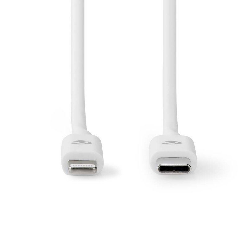 Nedis Lightning Kabel- USB 2.0 | Apple Lightning 8-Pin | USB-C™ Stecker | 480 Mbps | Vernickelt | 1.00 m | Rund | PVC