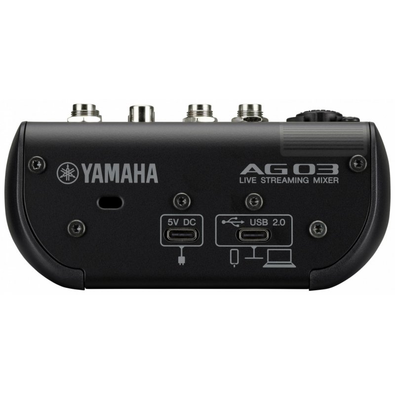 Yamaha AG03MK2 3-Kanal Streaming Mischpult, Schwarz