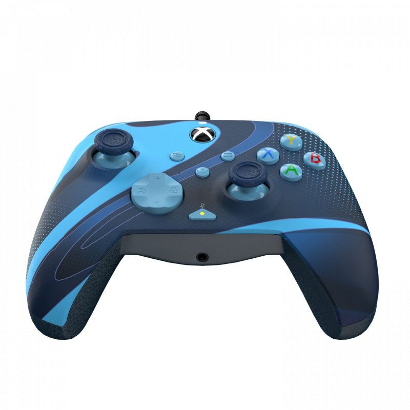PDP - Manette de jeu filaire avancée REMATCH GLOW Blue Tide pour Xbox Series X|S, Xbox One et Windows 10/11