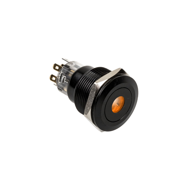 DimasTech compatible Vandalismusschalter/-taster 22mm, Blackline Dot - RGB
