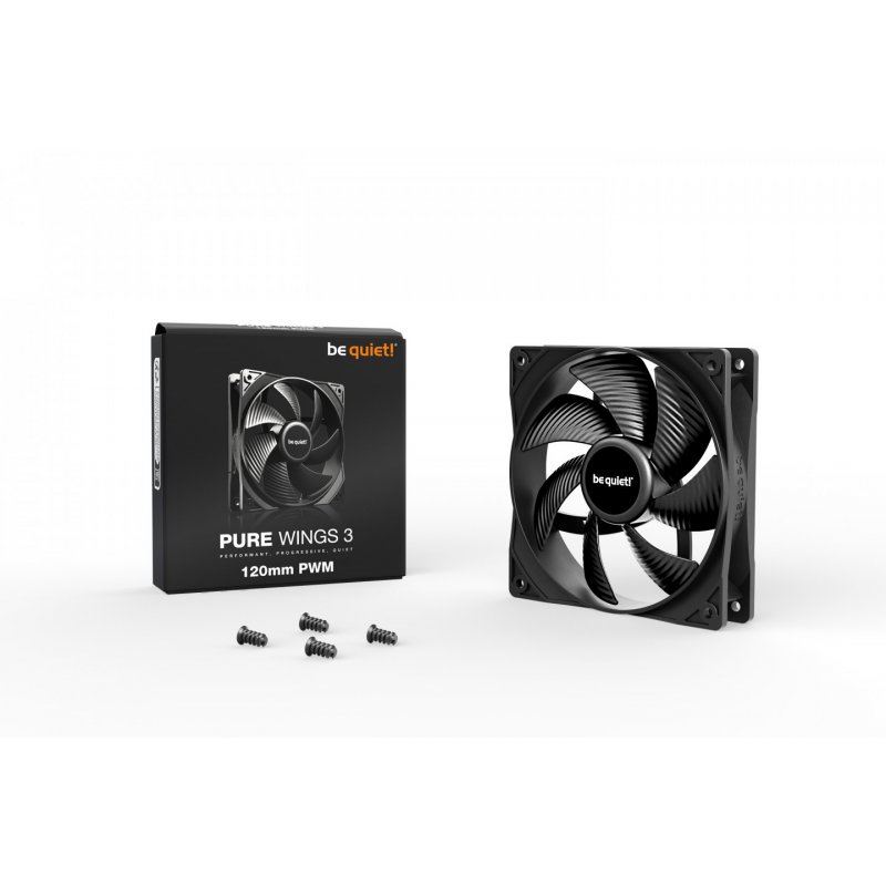 be quiet! Pure Wings 3 120mm PWM Computer case Fan 12 cm Black 1 pc(s)