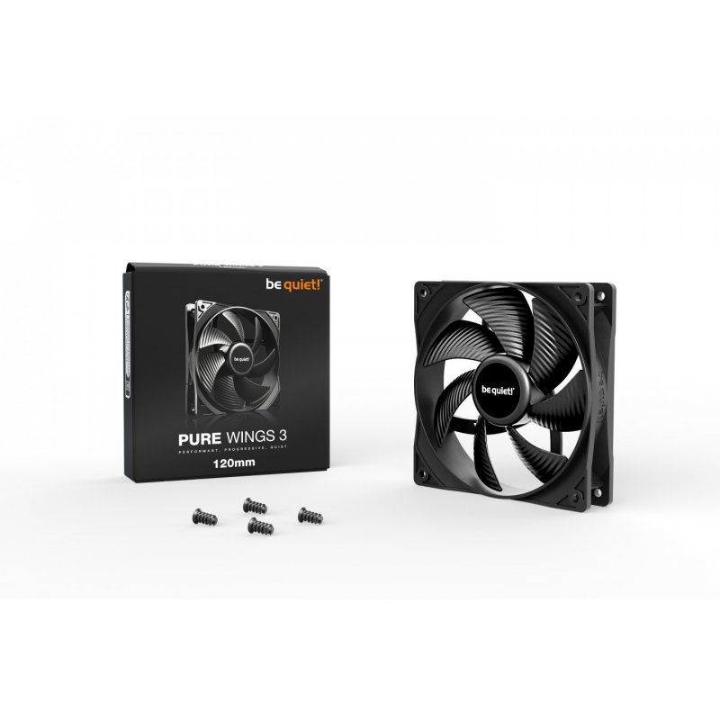 be quiet! Pure Wings 3 120mm Boitier PC Ventilateur 12 cm Noir 1 pièce(s)