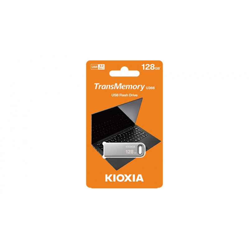 Kioxia TransMemory U366 USB flash drive 128 GB USB Type-A 3.2 Gen 1 (3.1 Gen 1) Grey