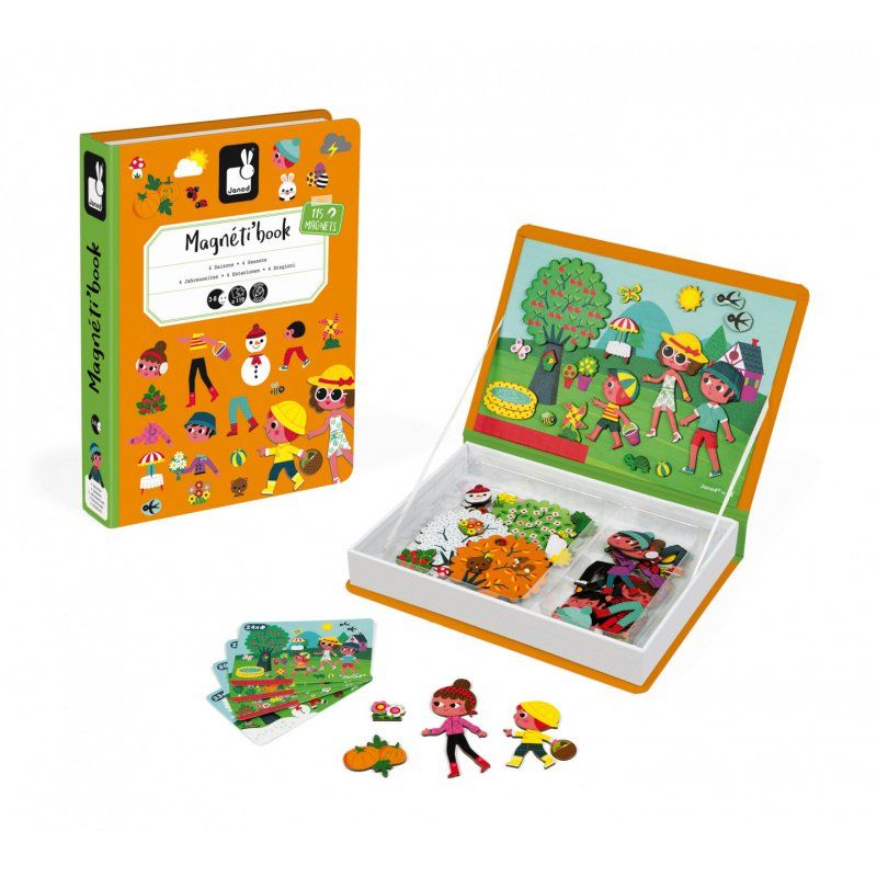 Janod - Magneti'Book - 4 Seasons - 115 magnets (LKJ2721)