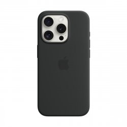 IPHONE 15 PRO SILICONE CASE WITH MAGSAFE - BLACK