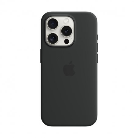 IPHONE 15 PRO SILICONE CASE WITH MAGSAFE - BLACK