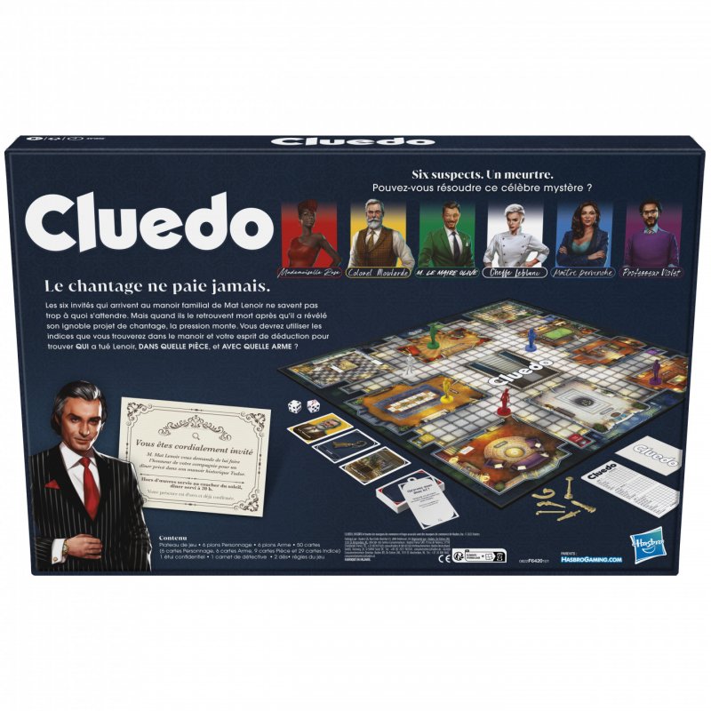 Hasbro Gaming Cluedo 45 min Board game Detective