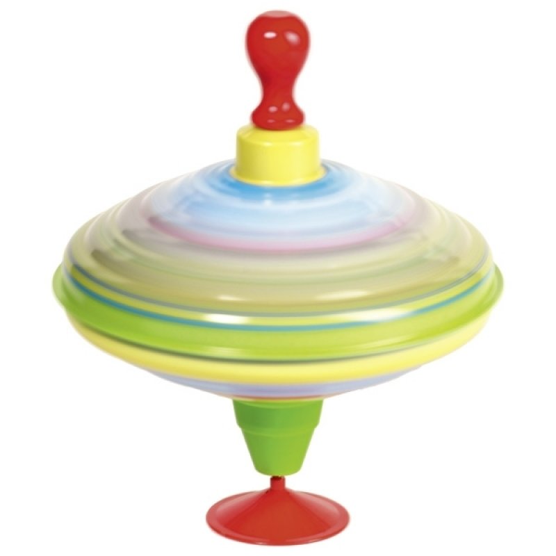 GOKI - Humming top with wooden handle train - (53058)