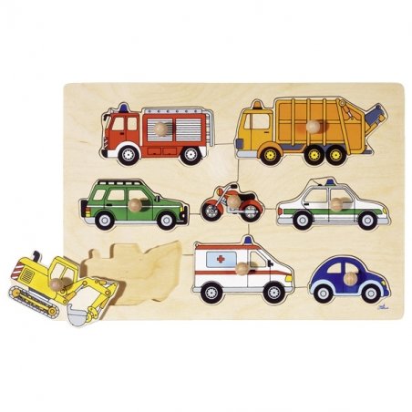 Goki 57996 puzzle Shape puzzle 8 pc(s) Vehicles