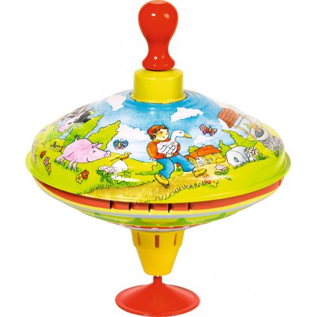 GOKI - Humming top with wooden handle Hans in luck - (53056)