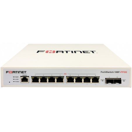 Fortinet FortiSwitch 108F-FPOE Géré L2 Gigabit Ethernet (10/100/1000) Connexion Ethernet, supportant l'alimentation