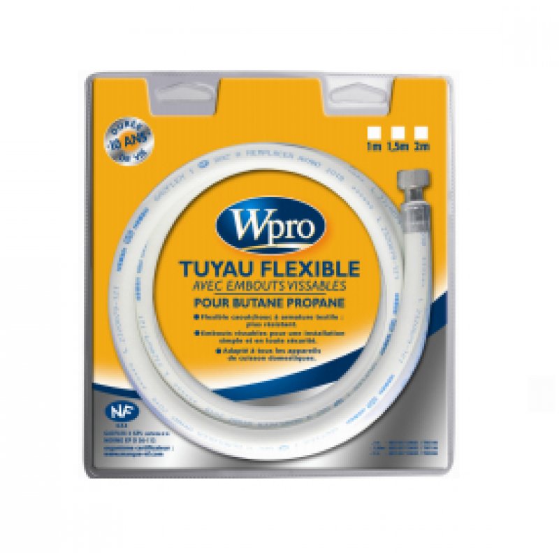 Wpro TBC158 oven part/accessory White Rubber Gas hose