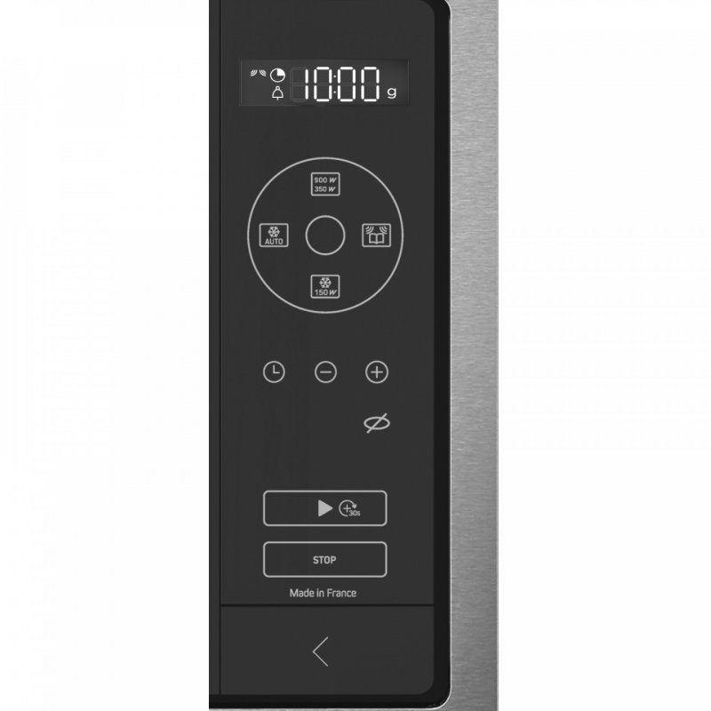 Brandt BMS7120X microwave Built-in Solo microwave 26 L Black, Stainless steel