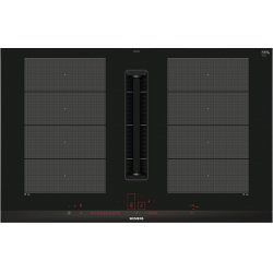 Siemens iQ700 EX875LX67E hob Black, Stainless steel Built-in 80 cm Zone induction hob 4 zone(s)