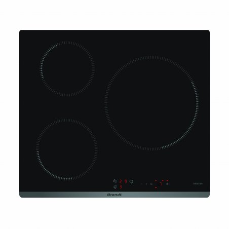 Brandt BPI6315B hob Black Built-in Zone induction hob 3 zone(s)