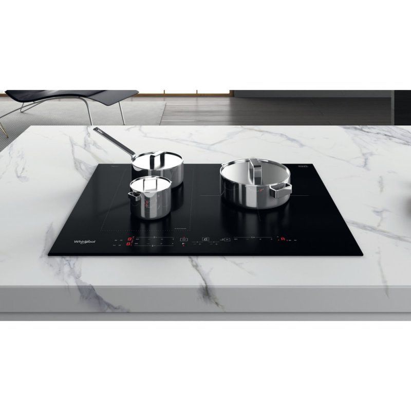 Whirlpool WL B3965 BF/IXL plaque Noir Intégré 65 cm Plaque avec zone à induction 3 zone(s)