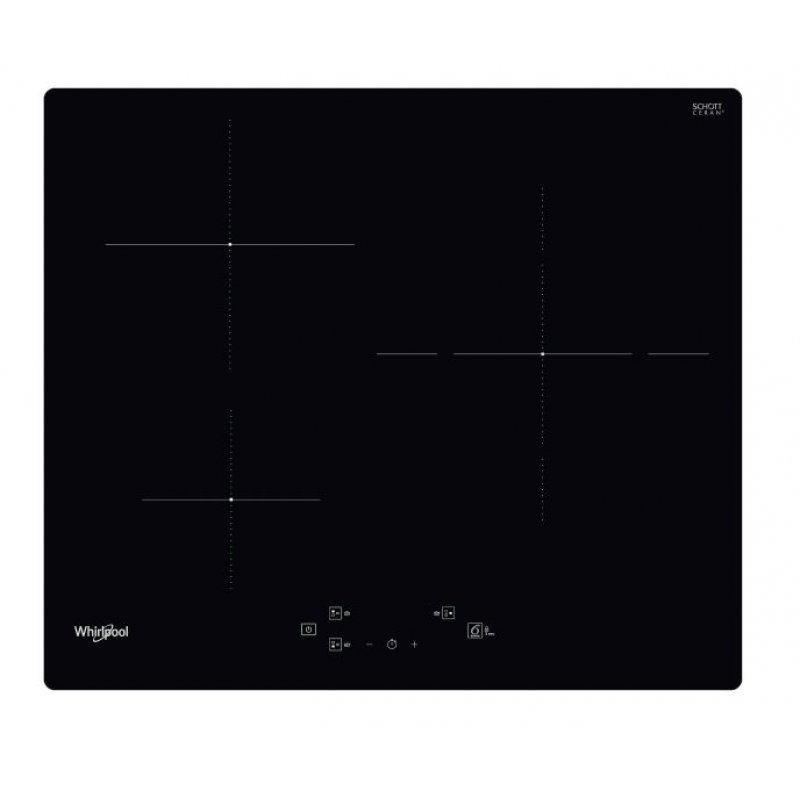 Whirlpool WS Q1160 NE hob Black Built-in 59 cm Zone induction hob 3 zone(s)
