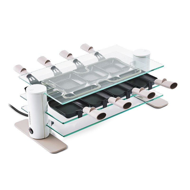 LAGRANGE 8 Transparence raclette 8 personne(s) 900 W Transparent, Blanc