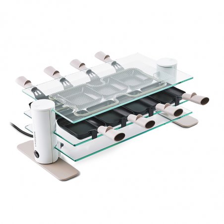 LAGRANGE 8 Transparence raclette 8 personne(s) 900 W Transparent, Blanc