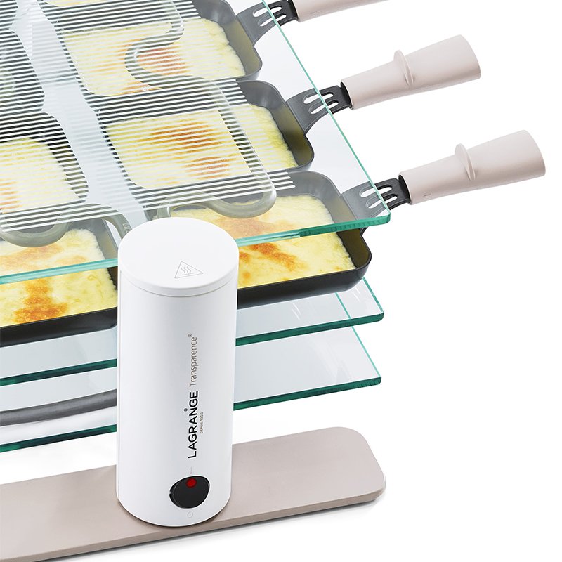 LAGRANGE 8 Transparence raclette 8 personne(s) 900 W Transparent, Blanc