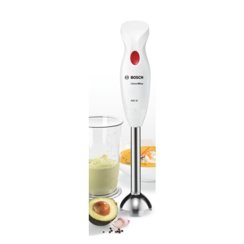 Bosch MSM24100 blender Mélangeur par immersion 400 W Acier inoxydable, Blanc