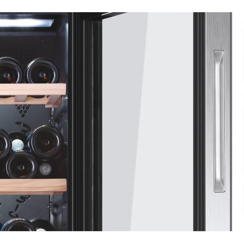 Haier Wine Bank 60 Serie 3 WS105GA Refroidisseur de vin compresseur Pose libre Noir 105 bouteille(s)
