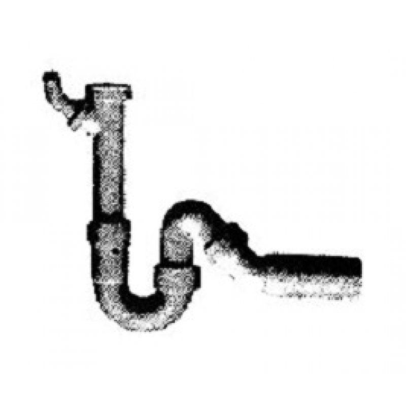 Siphon tubulaire pour broyeur de déchets