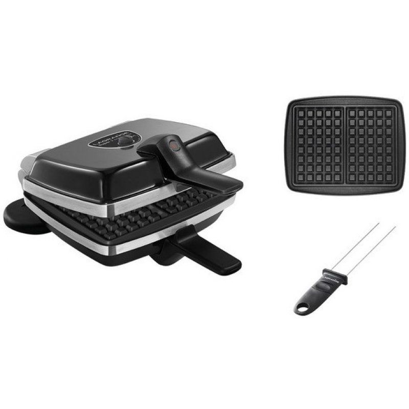 LAGRANGE Super 2 Antiadhésif 2 waffle(s) 1000 W Black