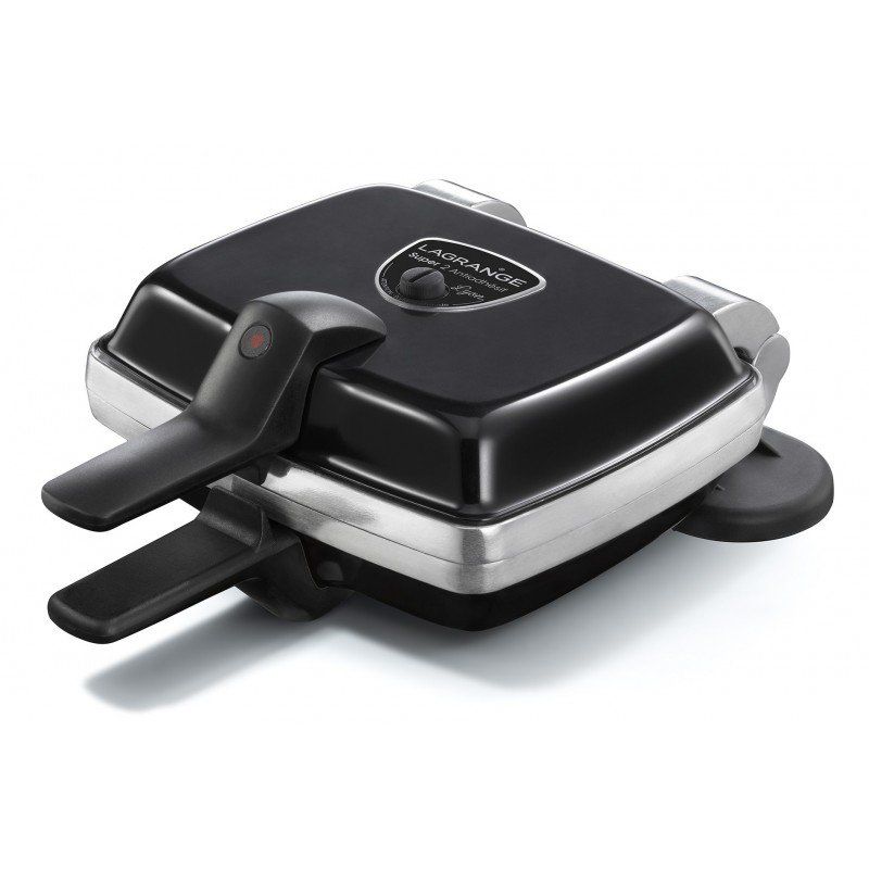 LAGRANGE Super 2 Antiadhésif 2 waffle(s) 1000 W Black