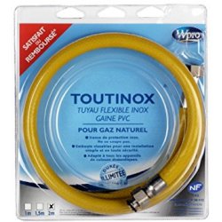 Wpro TNE200 pièce et accessoire de four Orange Polyvinyl chloride (PVC) Tuyau de gaz