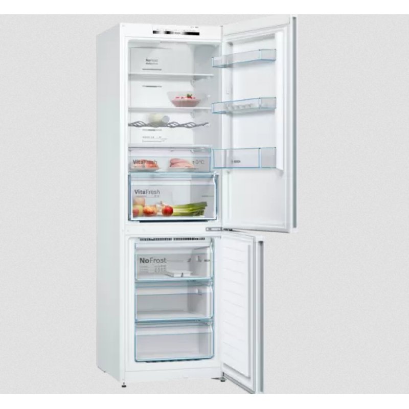 Bosch Serie 4 KGN36VWED fridge-freezer Freestanding 326 L E White