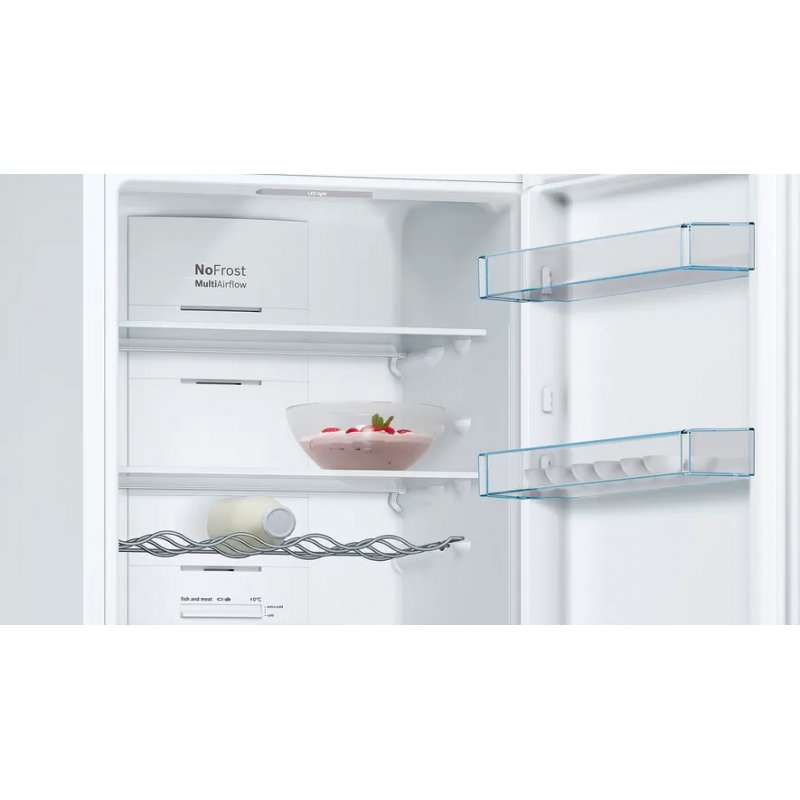 Bosch Serie 4 KGN36VWED fridge-freezer Freestanding 326 L E White