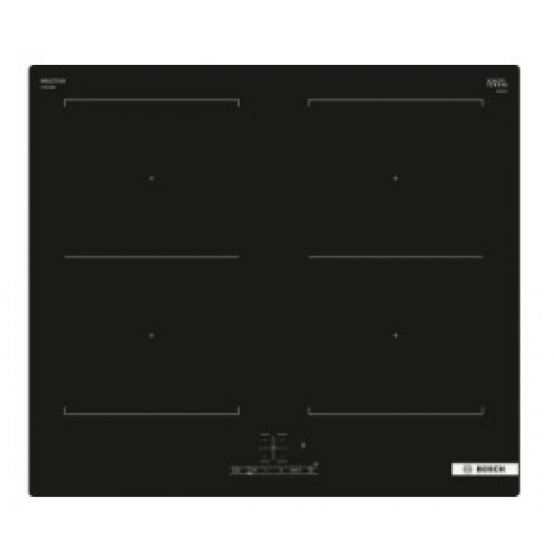 Bosch Serie 4 PVQ611BB6E plaque Noir Intégré 60 cm Plaque avec zone à induction 4 zone(s)