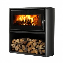 Supra Laslo bûcher stove Freestanding Firewood Black